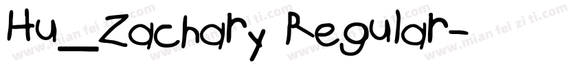 Hu_Zachary Regular字体转换